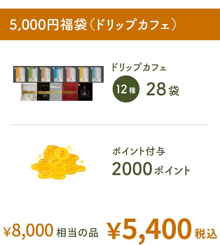 5,000円福袋(ドリップカフェ)
