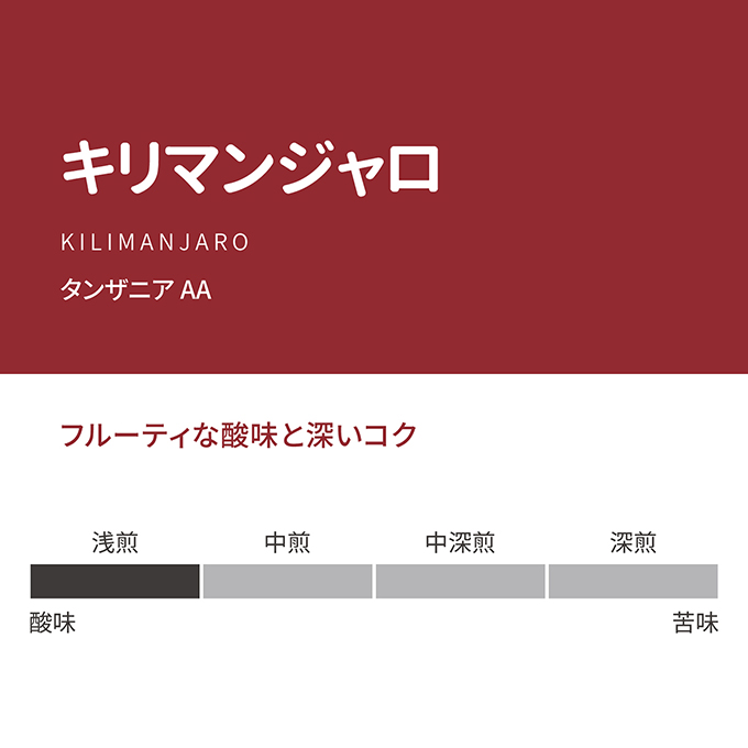 キリマンジャロ　100g

 詳細画像 100g 2