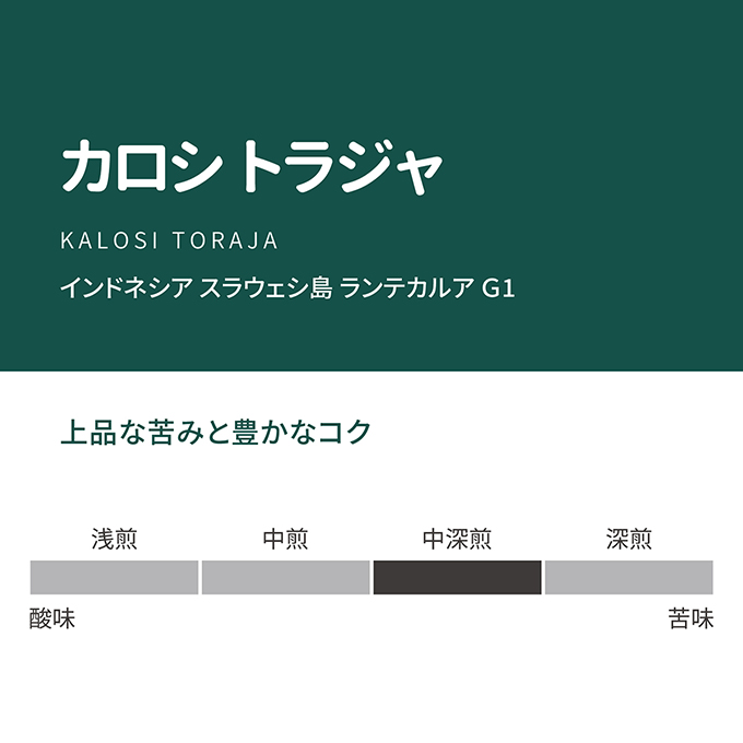 カロシ トラジャ　100g 詳細画像 100g 2