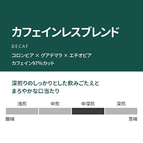 カフェインレスブレンド　100g 詳細画像