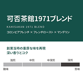 可否茶館1971ブレンド　100g 詳細画像