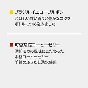 【夏季限定】ボトルコーヒー&コーヒーゼリーギフト BJ-2 詳細画像